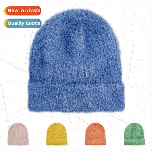 Winter imation sable children knted cap Korean  solid color