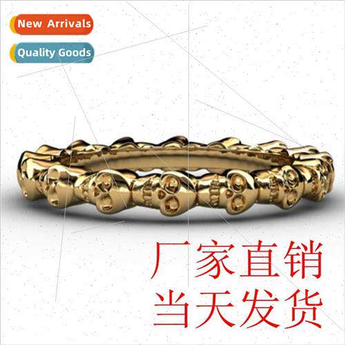 Men Skull Rock Fashion Ring Multi Skull Ring