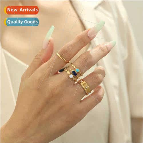 Europe che Dopamine Vintage Stainless Steel Gold Open Dot Oi