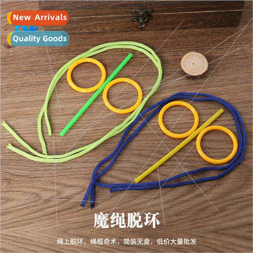 Rope on rope off ring rope stick magic rope on rope bracket
