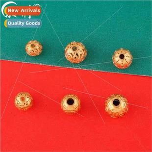 through hole handmade Blessing beading beads diy acces round