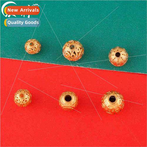 Blessing round beads through hole handmade diy beading acces