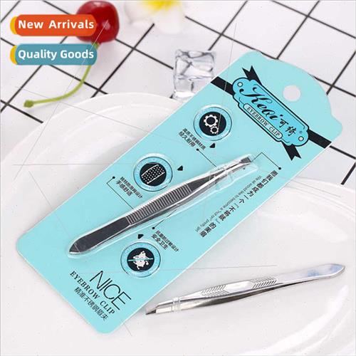 Beauty Precision Stainless Steel Eyebrow Clip Beveled Mouth
