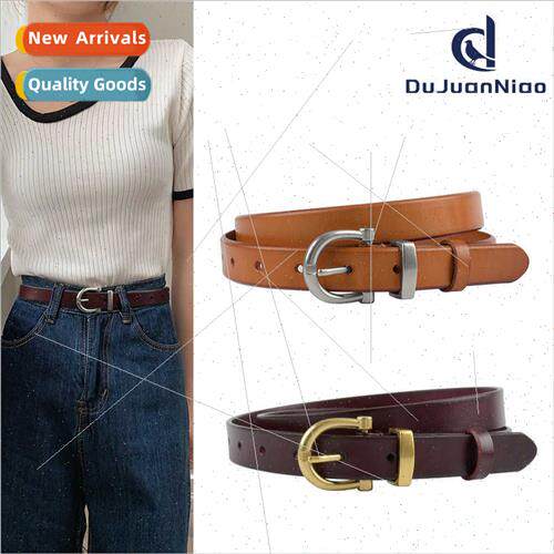 leather ladies belt simple retro women belt jeans casual pan