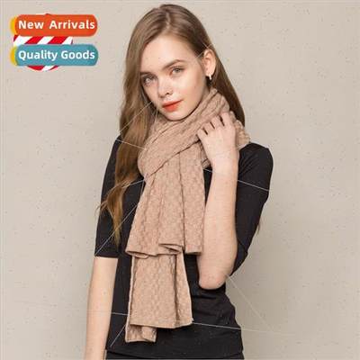 lk cashmere scarf female thickened warm small shawl Korea ve