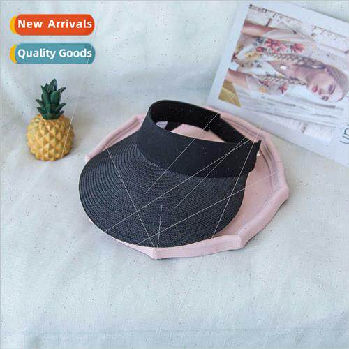 Hat female summer hollow top straw hat riding sunscreen brea