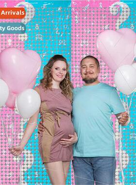 New baby gender reveal rain curtains men women baby theme pa