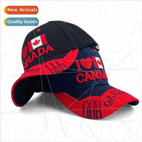 New hard top Canada baseball cap hundred letters sun hat Can