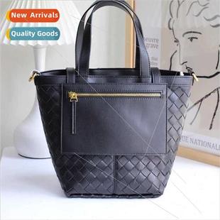 Tote Handbag Bag New Shoulder Woven Capacy Flap Large