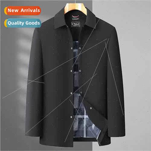 Middle-aged elderly men short down jacket thickened cold clo