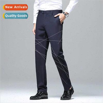 Su pants men business casual -iron wrinkle-resistant black s
