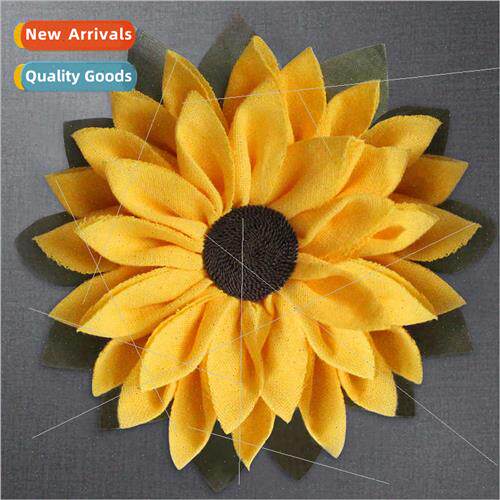 2024 Home Fabric Door Decoration Sunflower Thanksgiving Sunf