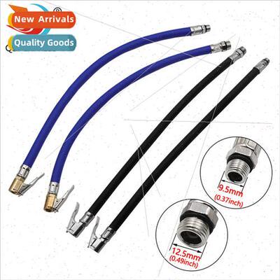 Car tyre rubber hose inflator nozzle gas gauge extension acc