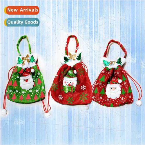 Christmas Candy Bags Red Printed Christmas Tree Snowflake  B