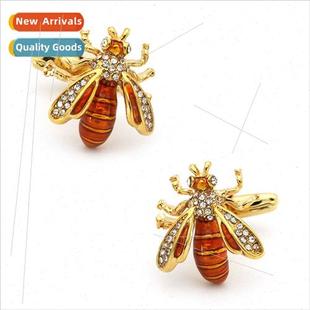 French shape cufflinks bee personali animal Copper