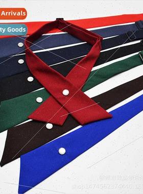 jk unim cross bow tie ladies workwear solid color matte cros