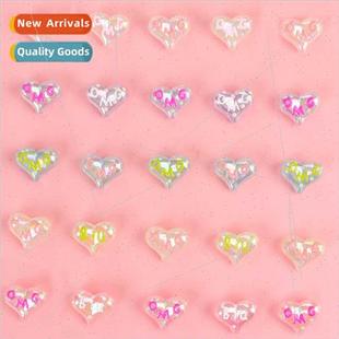peach love hole acrylic illusion straight fart diy New beads