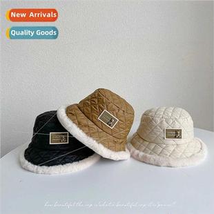 warm plush cute fall bear baby winter hat Children fisherman