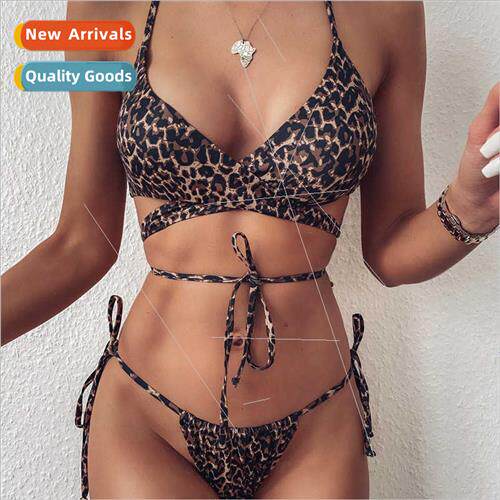 2020 Bikini Sexy Strappy Leopard Print Swimsu Swimsu 76403