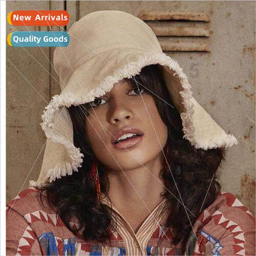 Japanese burlap cowboy fisherman hat female summer Korean le