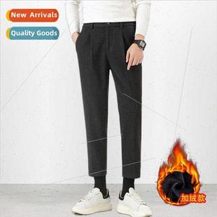 nine new men Korean pants winter casual small 2023 fall