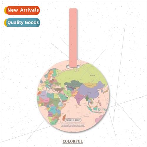 PVC world map model luggage tag out luggage tags bag hanging