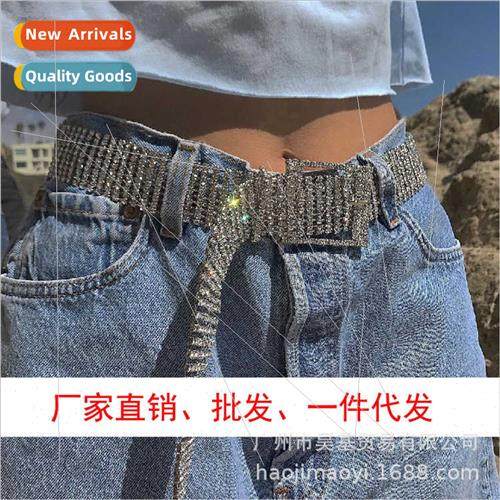 Rhinestone Belt Women Waistband Accessories xury Full Diamon