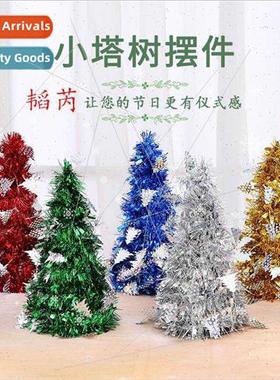 Creative Mini Desktop Christmas Tree Striped Christmas Tree