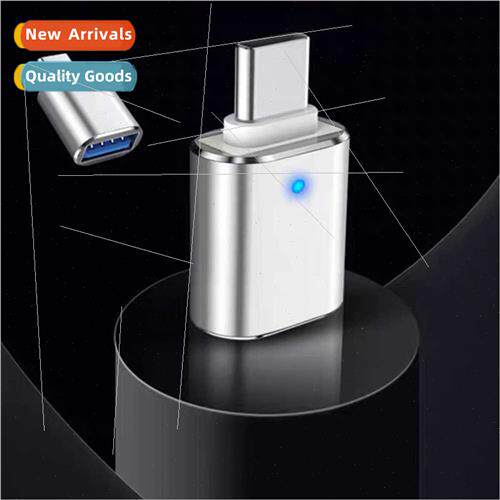 Breathing ght USB3.1 to Type-C Phone Charging Adapter Alumin