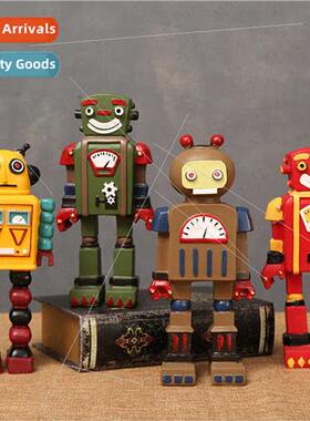 American retro Robotron TV cabinet wine cabinet window decor