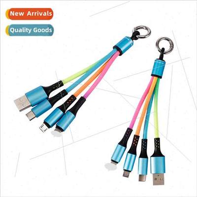 Braided one tow three data cable Android Type-c 3 in 1 USB d