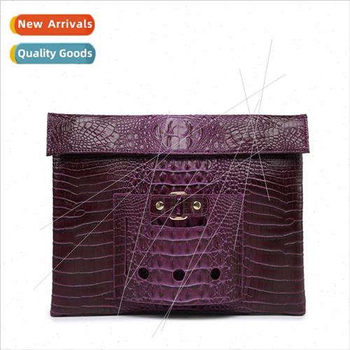 2023 fall winter new tablet computer clutch crocodile patter