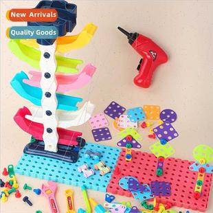 toys electric drill Children box screws tool hands screwing
