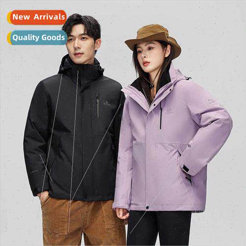 High- men women 3-in-1 punching jacket goose down jacket rem