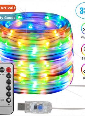 USB tube light string remote control 8 function waterpropvc