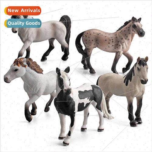 Ranch Stallion Solid Ornament Model Toys Knabostu Horse Pint