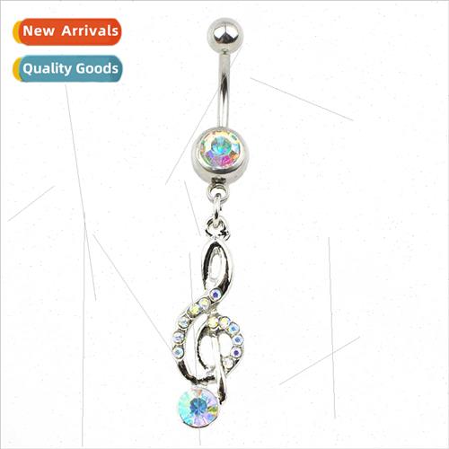 Piercing Jewelry Europe Drilling Note Bellybutton Ring Belly