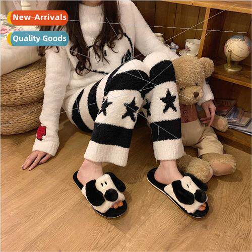 Cotton slippers female fall winter cute ins tide couple indo