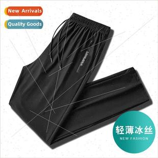 ice silk air 2023 condioning men new pants Breathable casual
