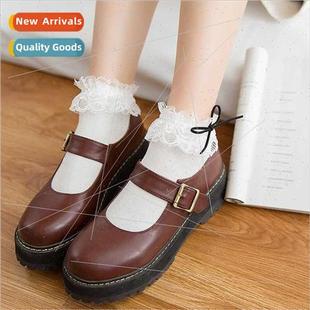 Japanese bow lace Cotton Harajuku socks boot col women