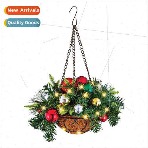 Christmas Hanging Basket WreathChristmas Day DecorationsChri