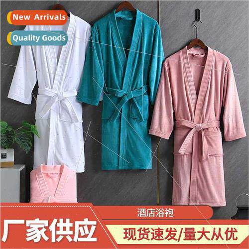 Beauty salon special bathrobe autumn winter  hotel bathrobe