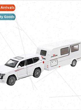 1 32 Landcruiser trailer car simulation alloy car model soun