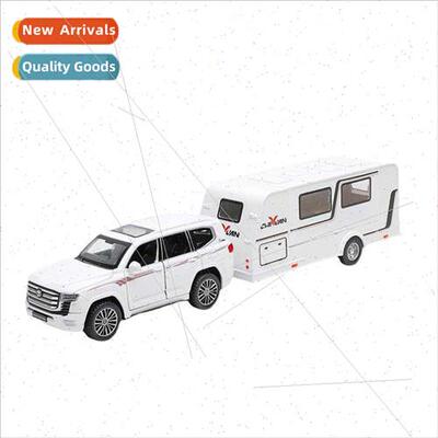 1 32 Landcruiser trailer car simulation alloy car model soun
