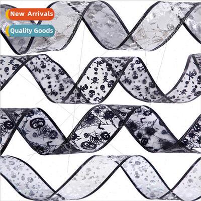 New 5CM Halloween single-layer ribbon DIY bow holiday atmosp