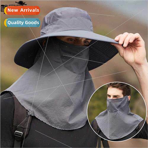 9029 summer outdoor mask big head circumference hat sunscree