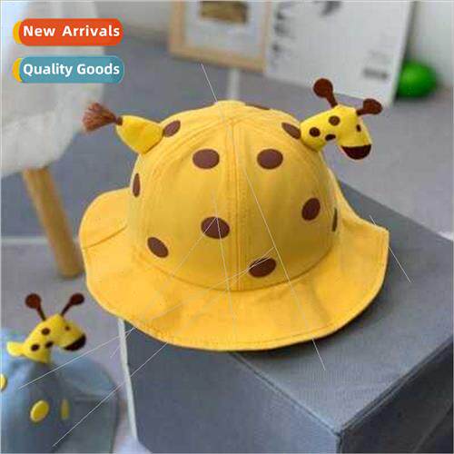 Baby fisherman hat spring summer cute polka dot sunshade bas