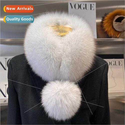 Korean  new fox hair scarf female autumn winter sweet wild b