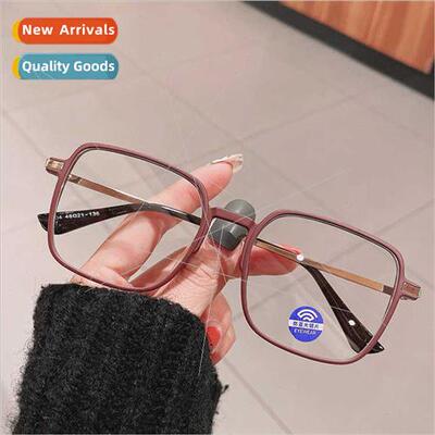 Red myopia glasses female vegetarian Korean  can be equipped