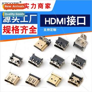 whout copper chassis 19P cover back SMT pin chip female HDMI